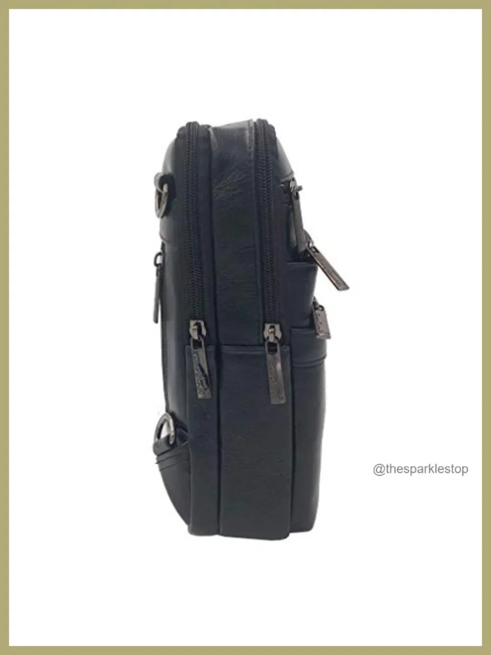 Genuine Leather Messenger Bag Sling Crossbody Shoulder Bag for Travel Work